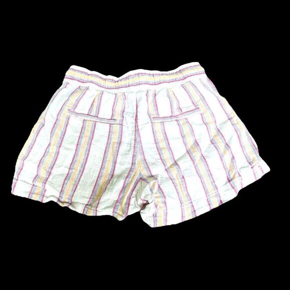 GAP STRIPED High Rise Elastic Waist Drawstring Shorts Size XS - Picture 2 of 3